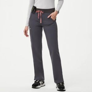 figs charcoal kade cargo scrub pants
